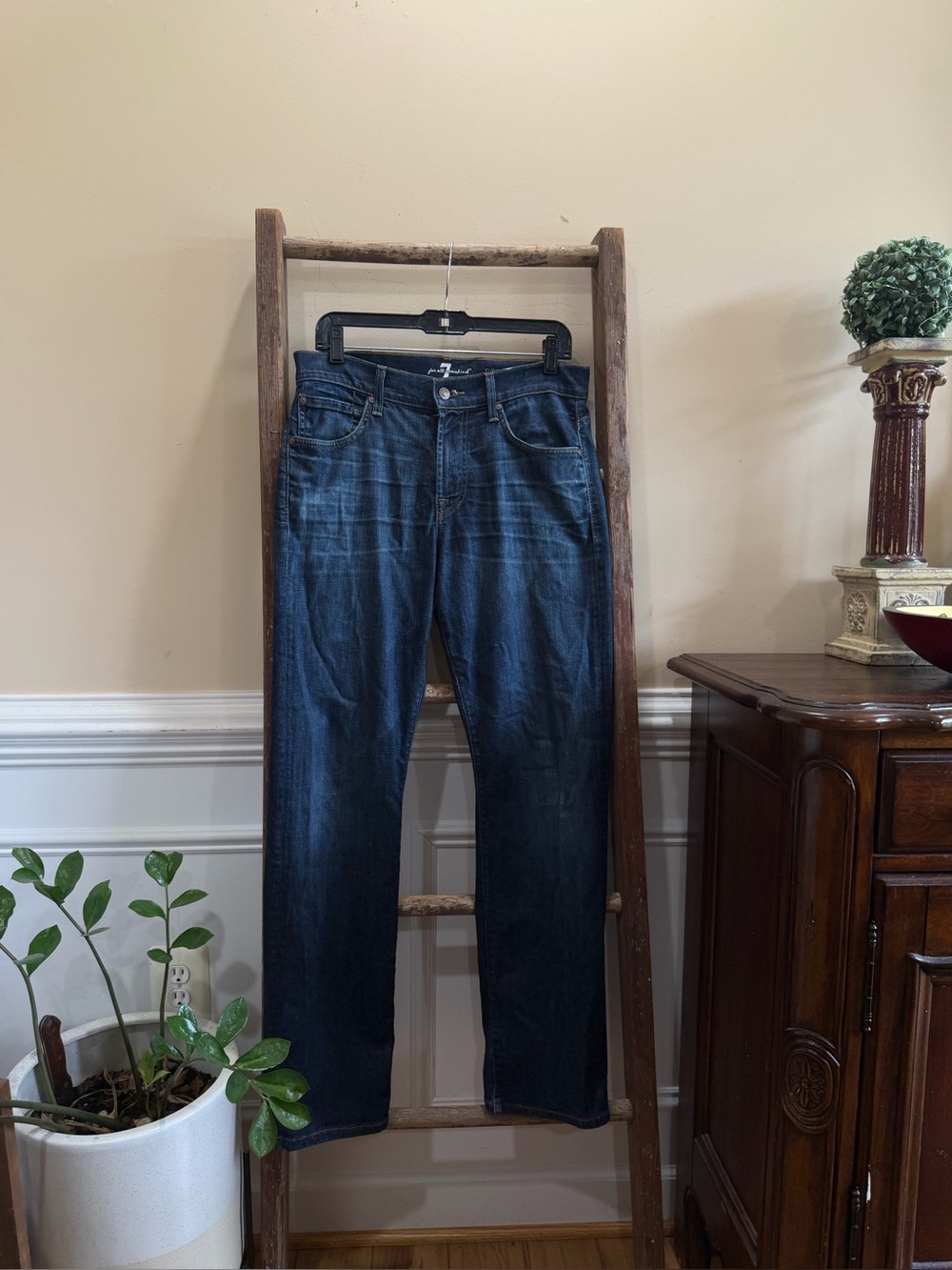 7 for all mankind Carsen Men's Dark Blue Denim Jeans